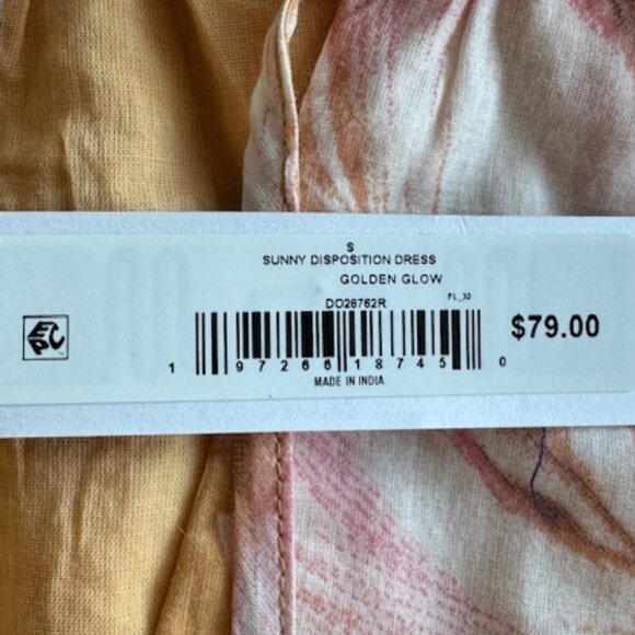 NWT Steve Madden Disposition Tiered Sundress in Golden Glow - Picture 11 of 13